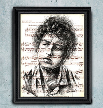 Load image into Gallery viewer, Bob Dylan - Art print on the Specialty paper of your choice.