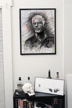 Load image into Gallery viewer, No Reservations - Anthony Bourdain Art print on Japanese Unryu, Map, Dictionary Page or any Specialty paper of your choice.
