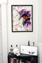 Load image into Gallery viewer, "Eva Unit 1" - Evangelion inspired Watercolor Art on real Japanese Unryu or Bamboo papers!