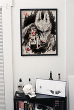 Load image into Gallery viewer, Princess Mononoke of the Forest - Studio Ghibli Art Print on real Japanese Unryu or Bamboo papers!