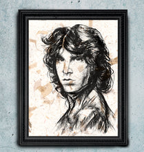 Load image into Gallery viewer, Fire Lighter - Jim Morrison Art print on the Specialty paper of your choice.