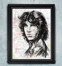Load image into Gallery viewer, Fire Lighter - Jim Morrison Art print on the Specialty paper of your choice.