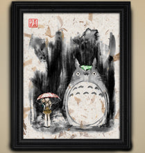 Load image into Gallery viewer, Totoro! - Studio Ghibli Art Print on Japanese Unryu or any Specialty paper of your choice!