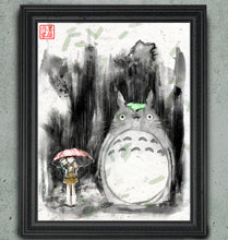 Load image into Gallery viewer, Totoro! - Studio Ghibli Art Print on Japanese Unryu or any Specialty paper of your choice!