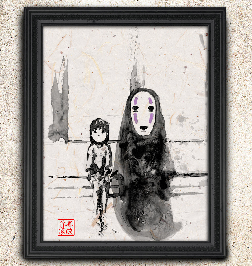 My painting of Spirited Away ✨ Acrylic on 6x6 canvas 😊 : r/ghibli